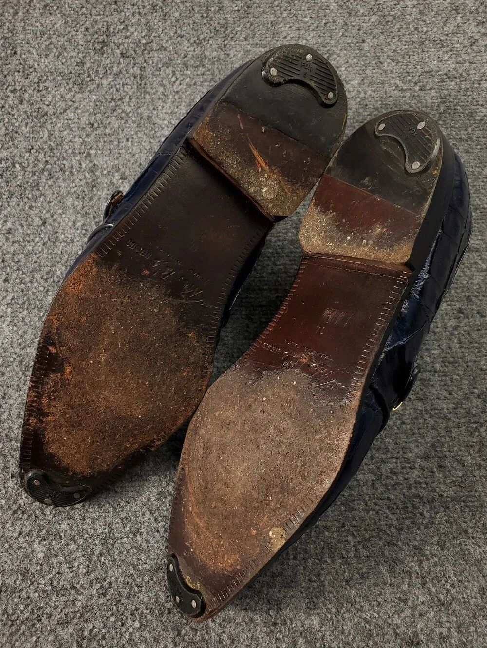 Michele Loisi Alligator Leather Monk Strap Exotic Skin Shoes 14 Italy Luxury